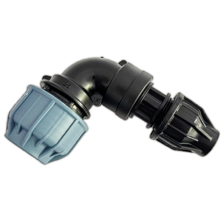 Verbinder PE-Rohr auf Tropfrohr - Gerade, Winkel, T-Stück - Klemmverschraubung x Lock-Verbinder
